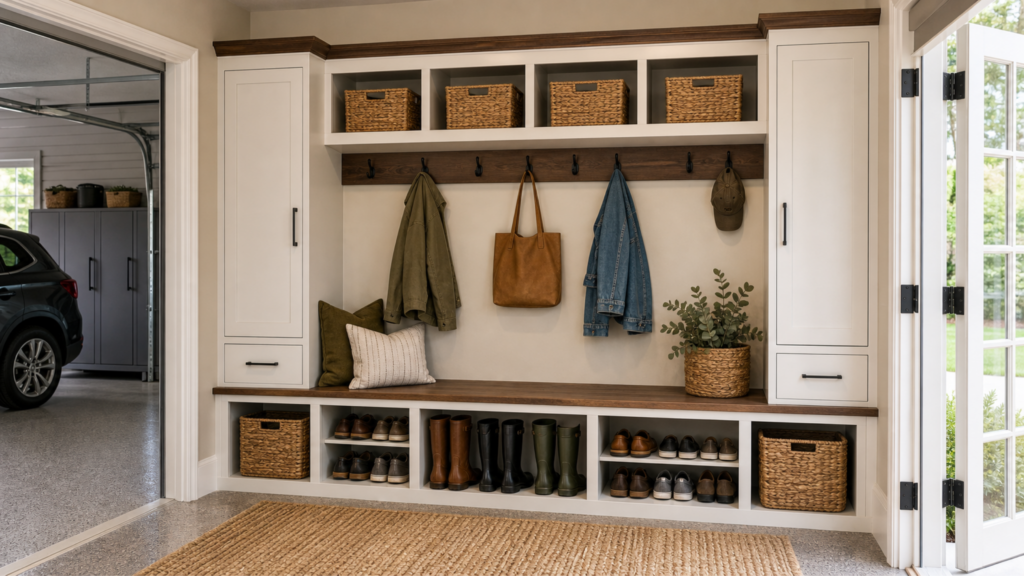 Mudroom Garage Entrance Ideas