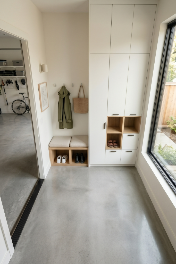Mudroom Garage Entrance Ideas.