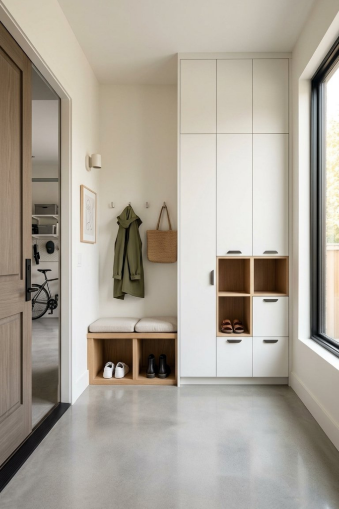 Mudroom Garage Entrance Ideas.