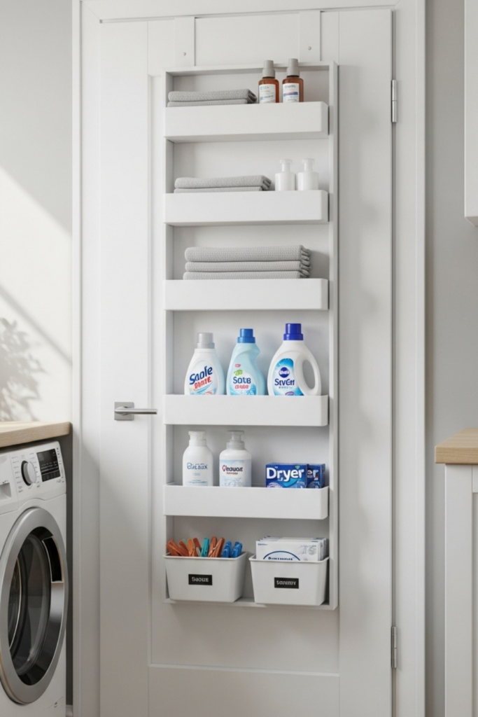 Door storage gives you extra room without adding furniture or making the space feel heavier.
