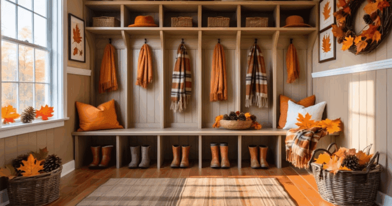 How to Create a Cozy Fall Mudroom