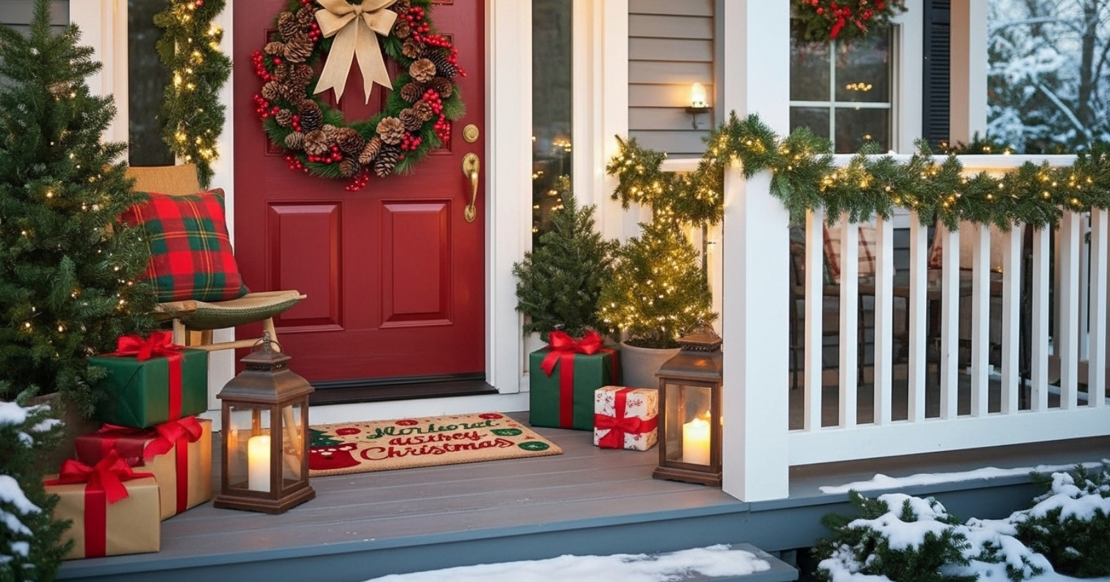 Christmas Porch Decorating Ideas