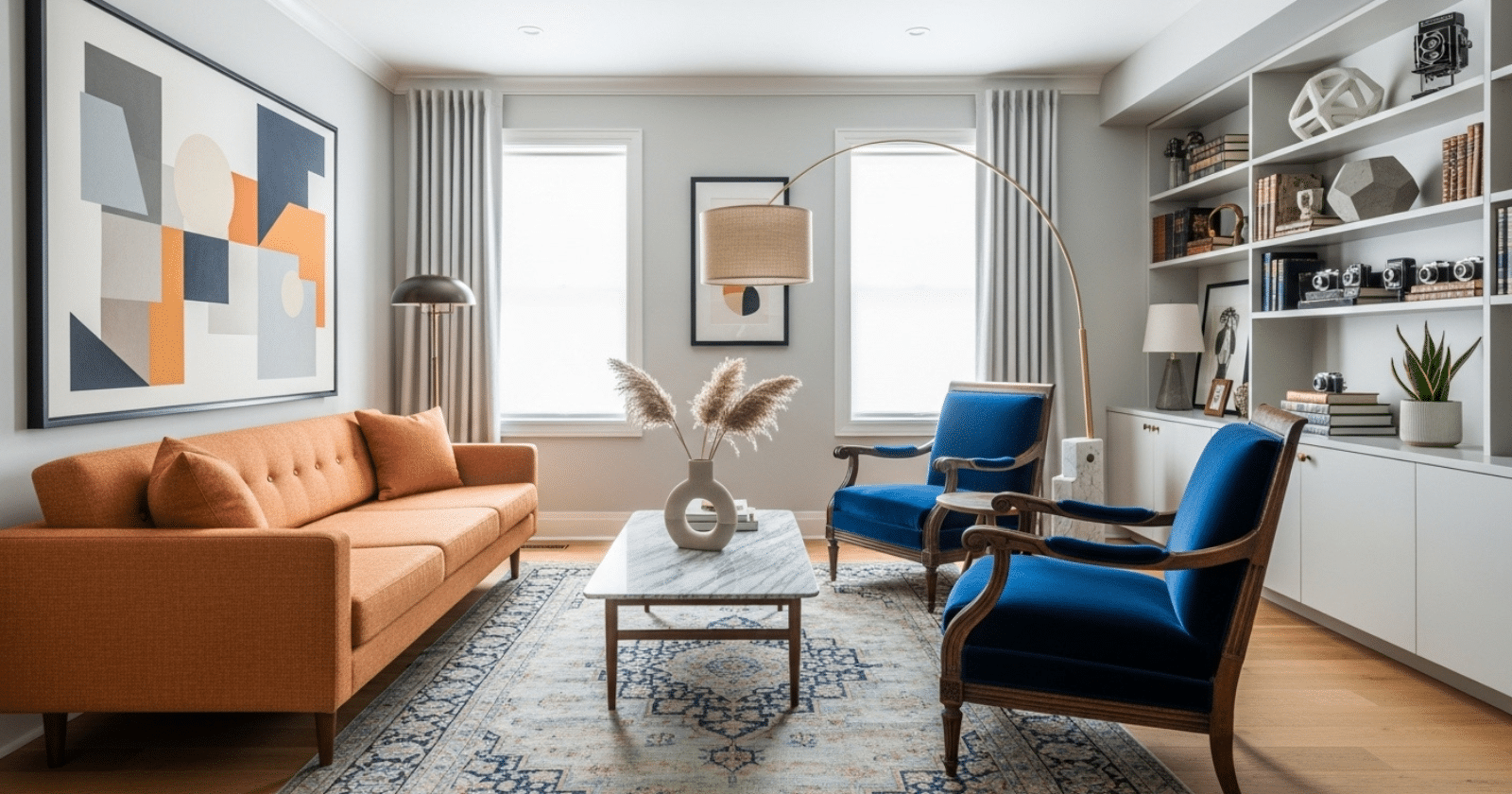 How to Mix Vintage and Modern in the Living Room Without Clutter