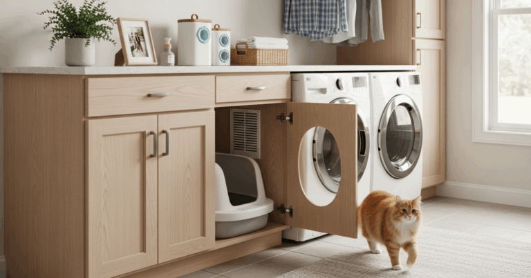 10 Laundry Room Cat Litter Box Ideas That Hide Odors And Mess