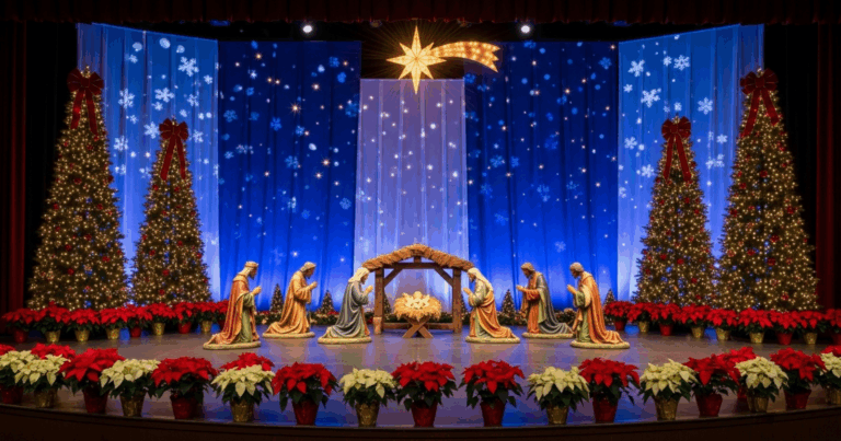 Christmas Church Stage Design Ideas Simple Setups
