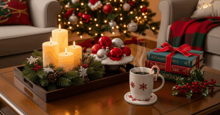 Christmas Coffee Table Decor Ideas For Small Spaces