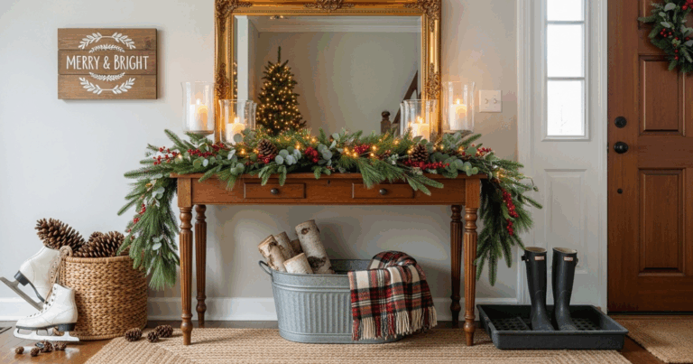 Christmas Entryway Ideas For A Warm Welcoming Home