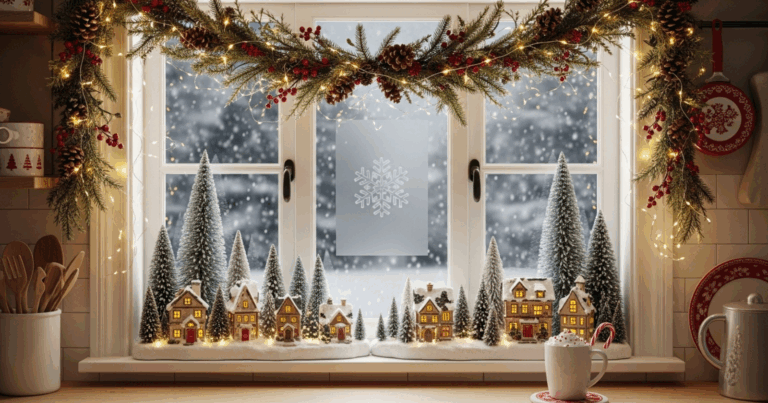 13 Kitchen Window Christmas Decor Ideas To Try
