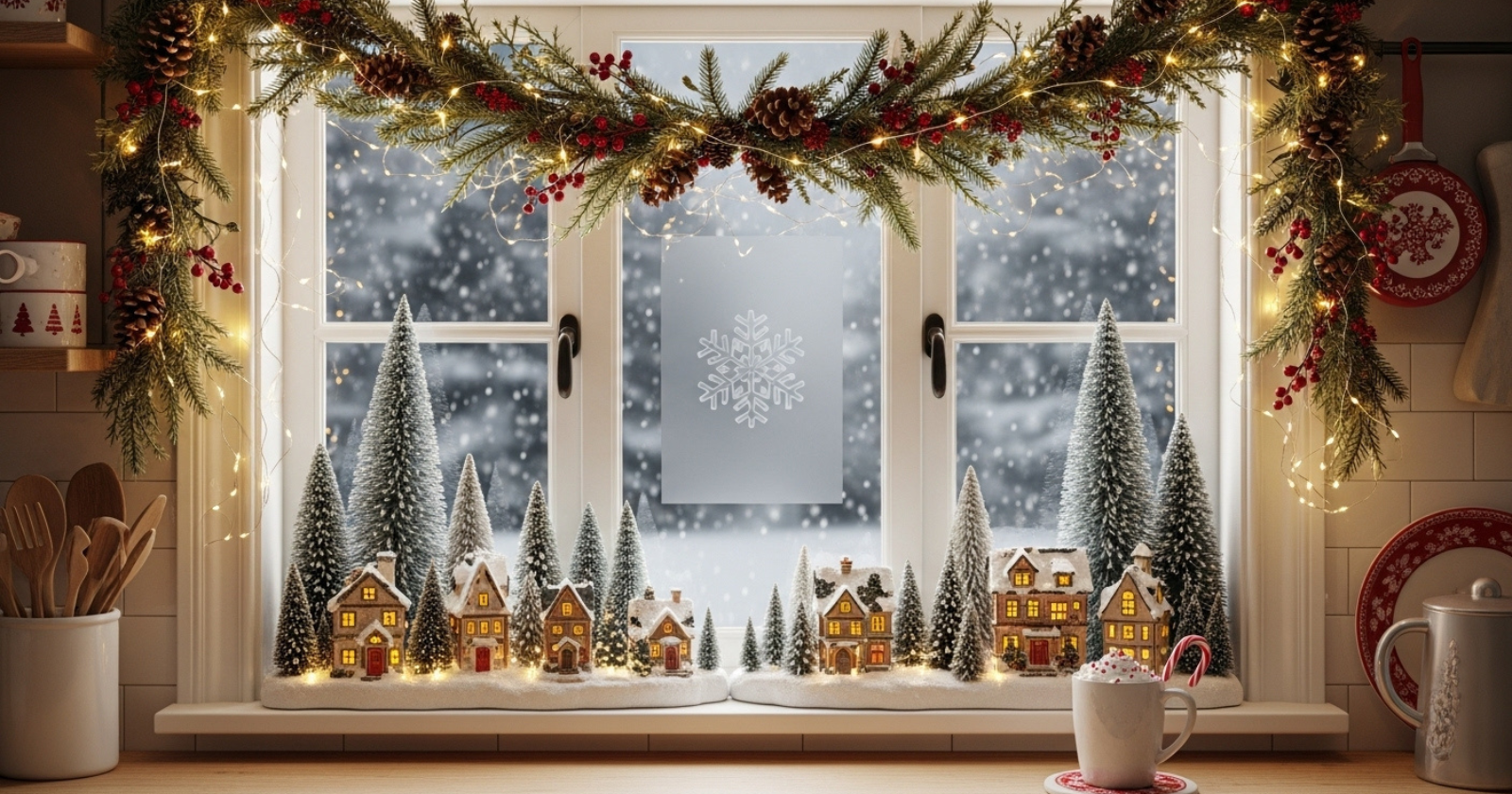 13 Kitchen Window Christmas Decor Ideas To Try