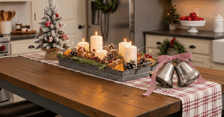 Simple Kitchen Island Christmas Decor Ideas You Can Do Today