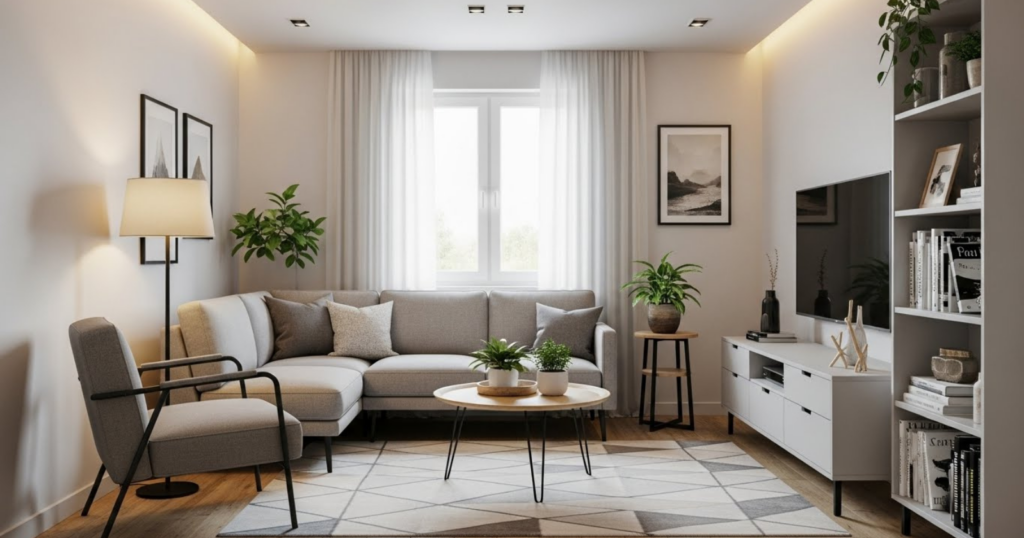 Sofa Set Ideas For Small Living Room That Keep Walkways Clear