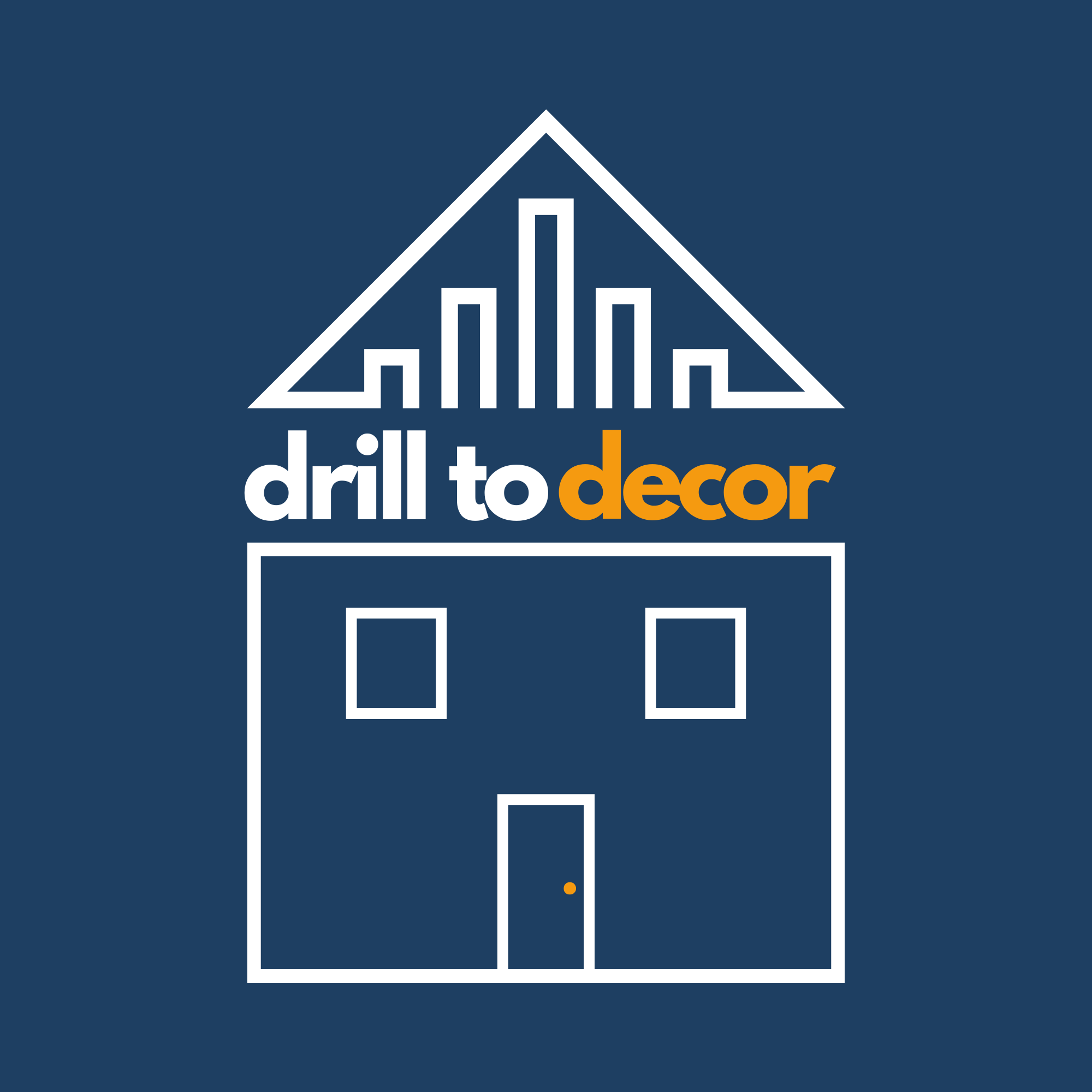 drill to decor blue logo
