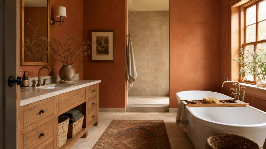 Earth Tone Bathroom Designs