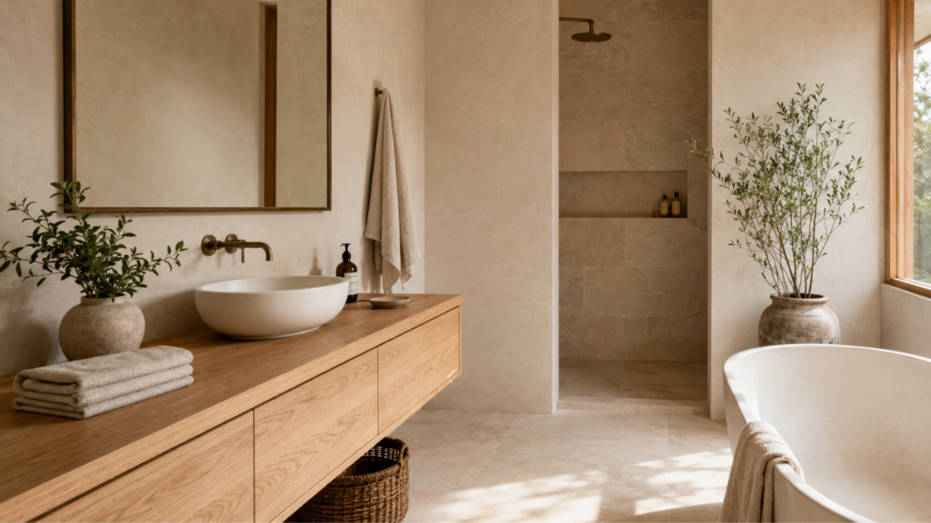 Earth Tone Bathroom Designs