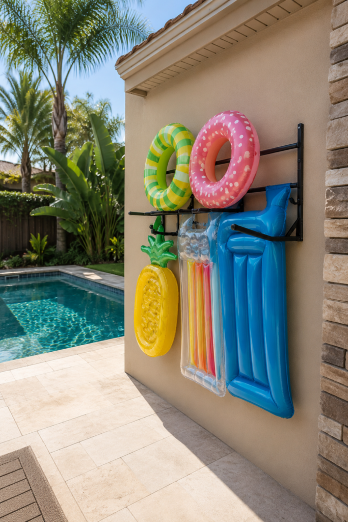 Pool Float Storage Ideas