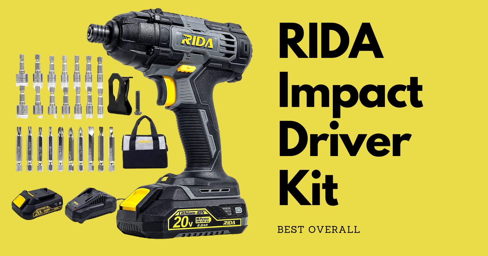 RIDA Impact Driver Kit