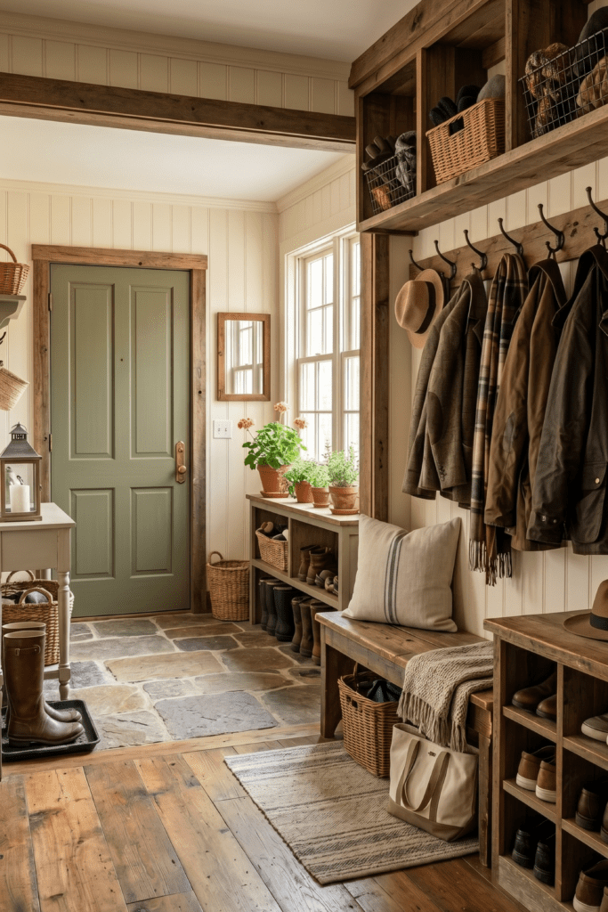 Mudroom Garage Entrance Ideas.