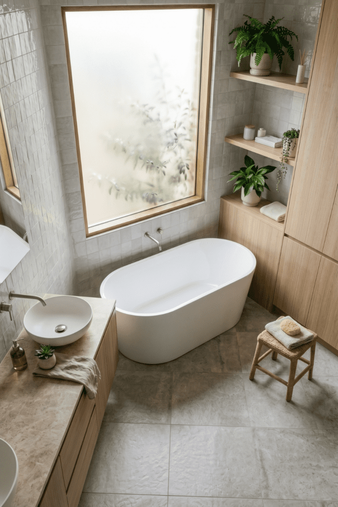 Japandi Bathroom Ideas (4)