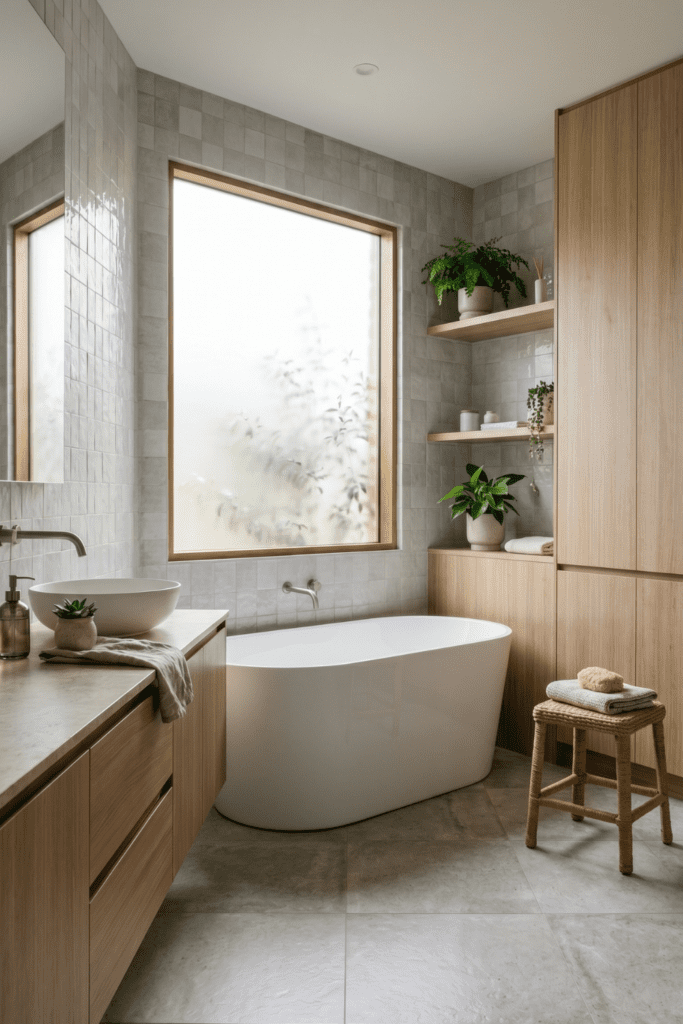Japandi Bathroom Ideas (5)
