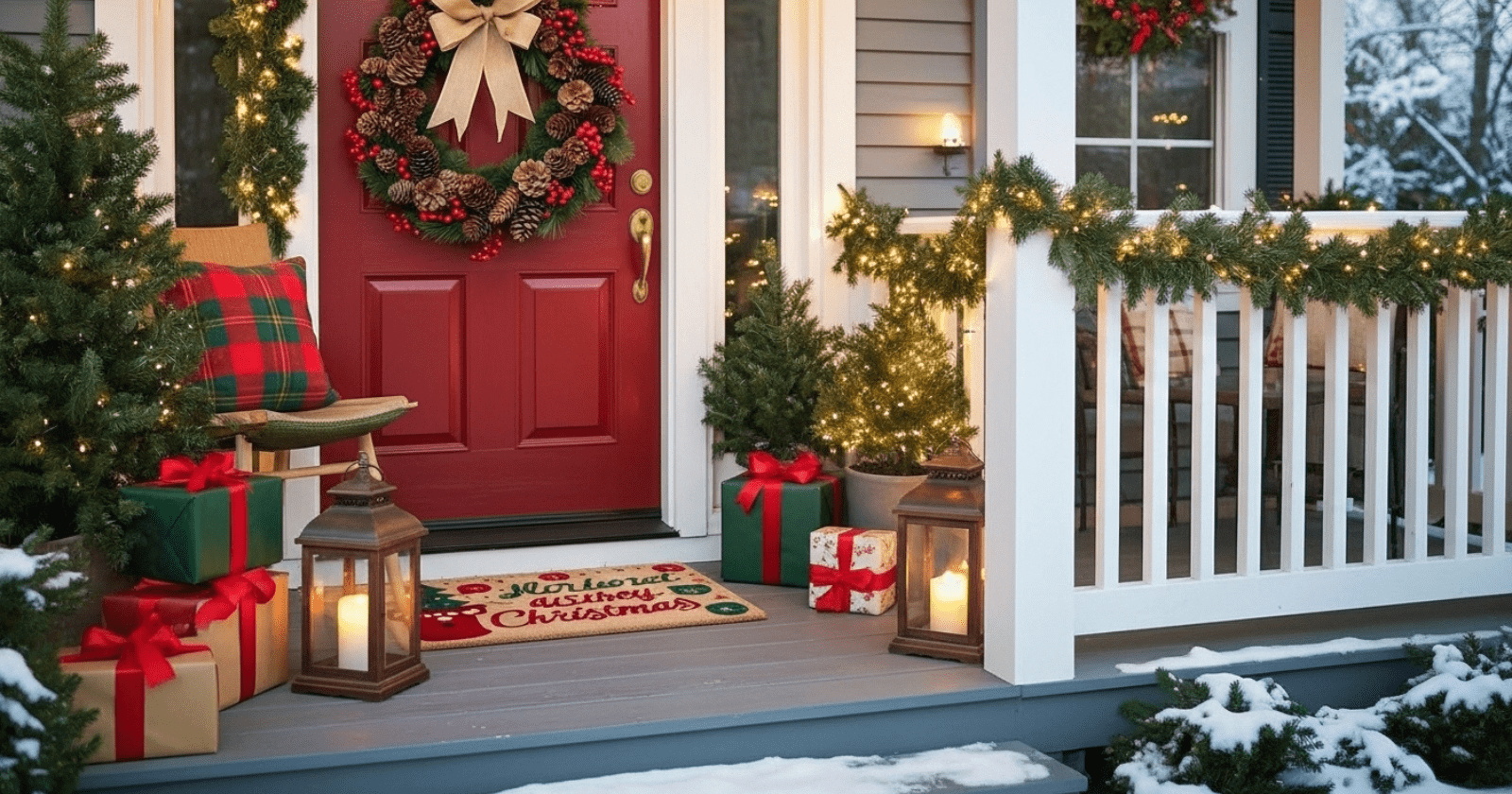 Christmas Porch Decorating Ideas