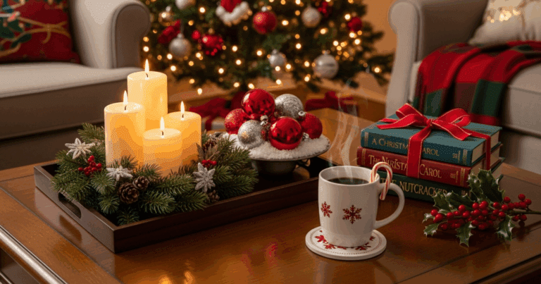 Christmas Coffee Table Decor Ideas For Small Spaces