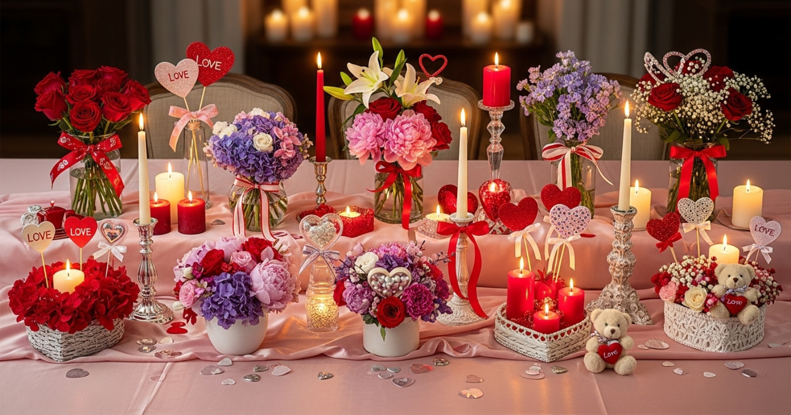 12 Valentines Centerpiece Ideas For A Quick Last Minute Setup