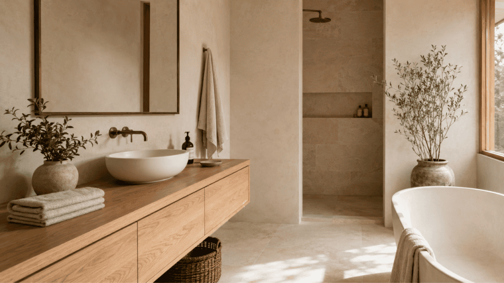 Earth Tone Bathroom Designs