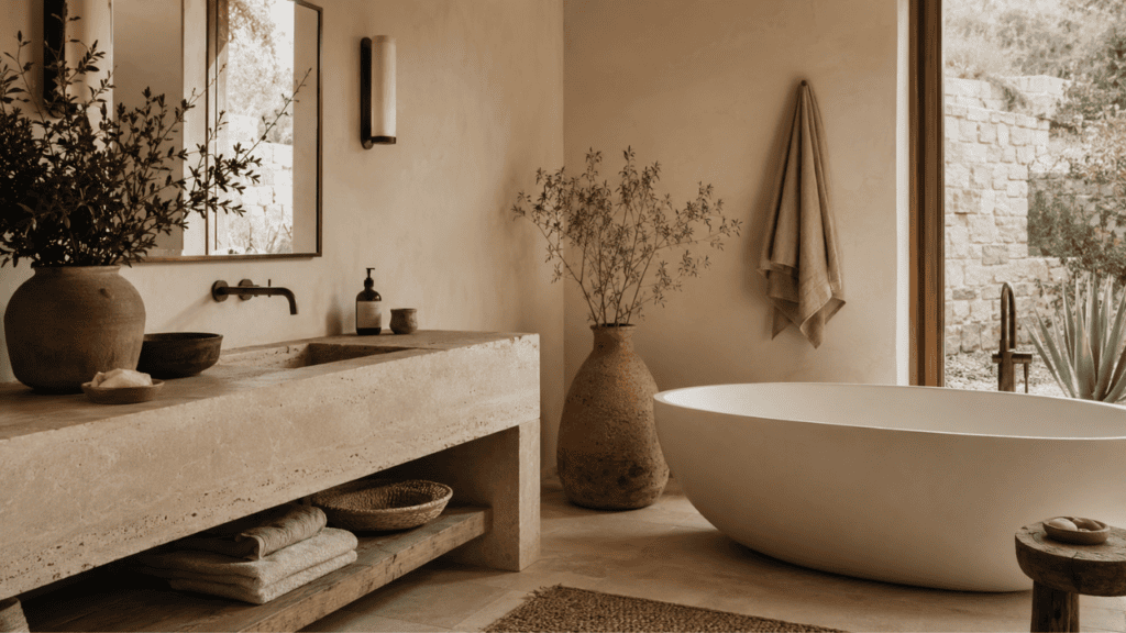 Earth Tone Bathroom Designs
