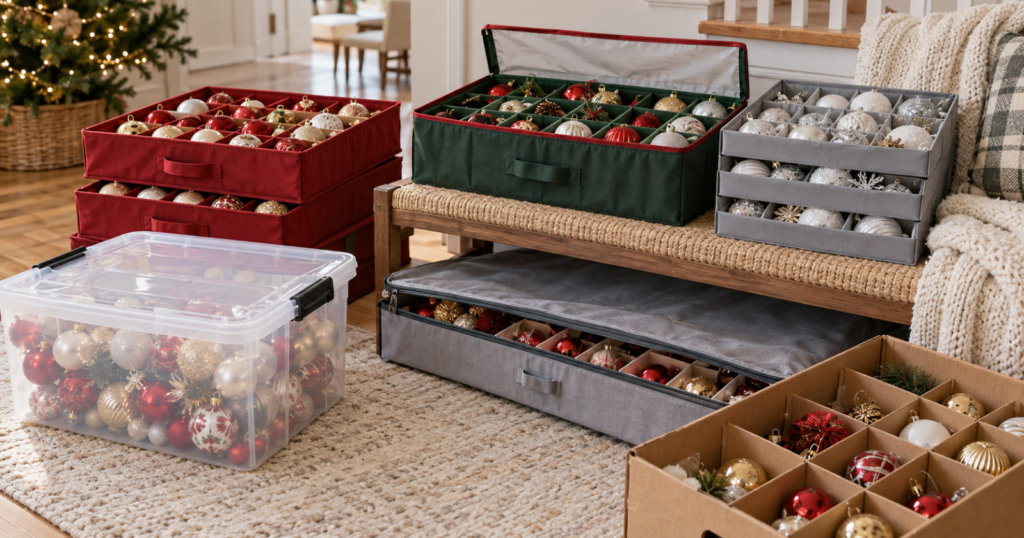 Christmas Ornament Storage Containers