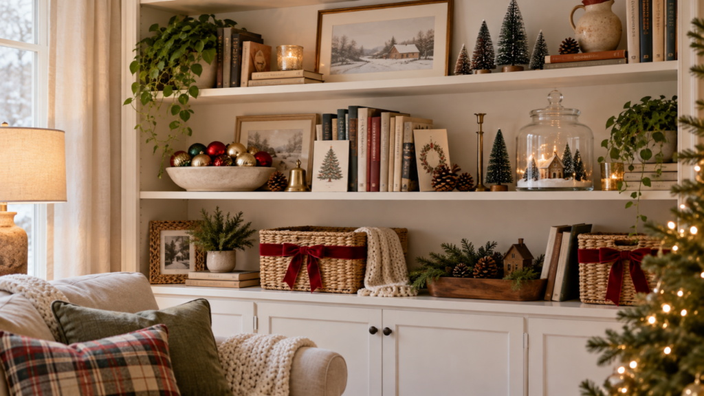 Christmas Shelf Decor Ideas