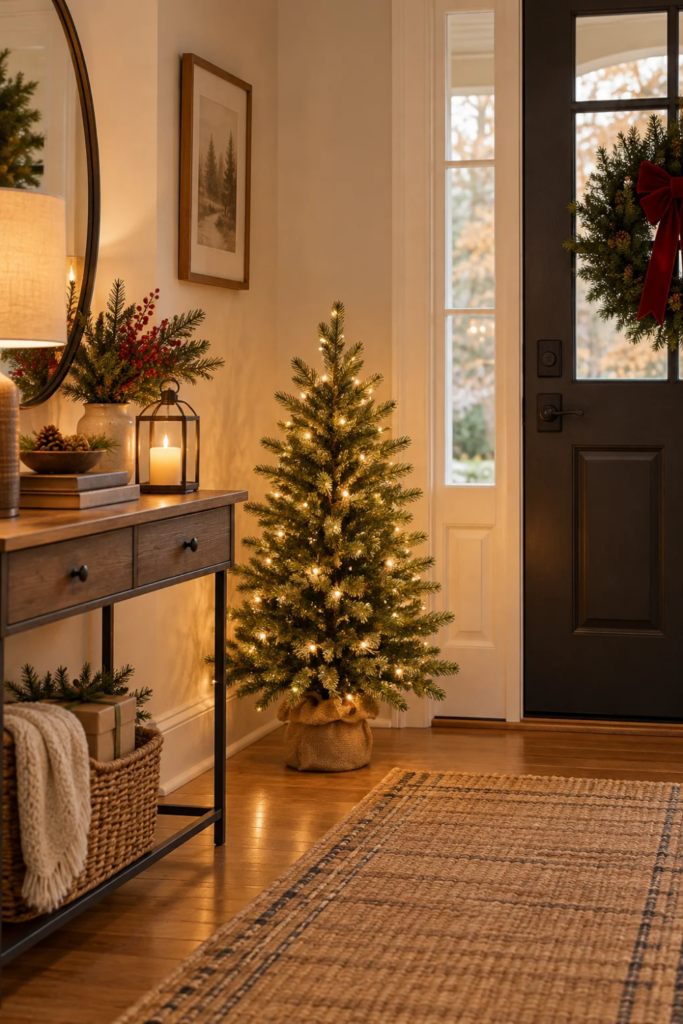 Hallway Christmas Decorating Ideas For Narrow Spaces
