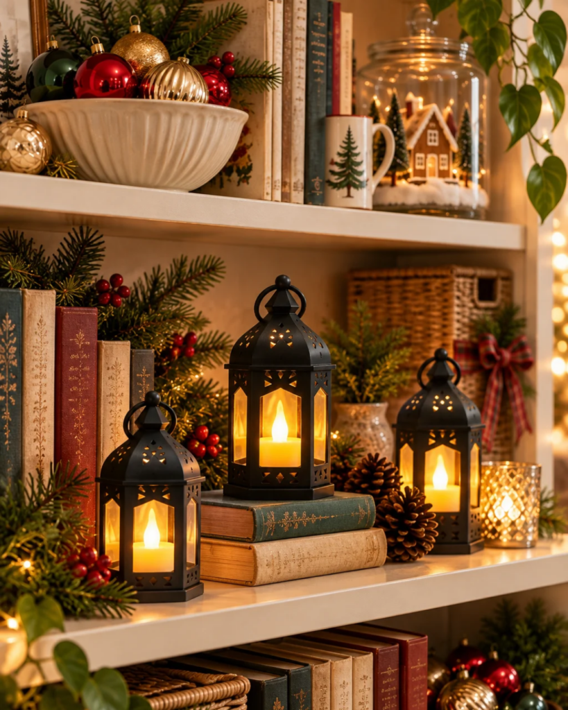 Christmas Shelf Decor Ideas